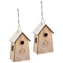 Prodotto Decorazione per casetta per uccelli da appendere bianco naturale 14,5 cm 2 pz