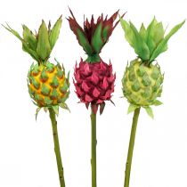 Prodotto Deco ananas frutta artificiale deco frutti Ø7cm H50cm 3 pezzi