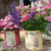 Prodotto Vaso decorativo in metallo color albicocca, decorazione estiva, Ø15,5cm H15cm