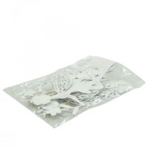 Prodotto Elfi decorativi decorazione per finestra molla in metallo bianco H20cm 4 pezzi