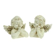 Prodotto Crema per angelo decorativo in preghiera 9 cm 8 pz