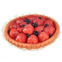 Decorazione crostata di fragole alimentare manichino pasticceria Ø15cm