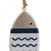 Prodotto Pesce decorativo, decorazione di pesce in legno, pendente di pesce in legno 15 cm 3 pezzi