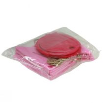 Prodotto Ghirlanda decorativa con catena di gagliardetti di compleanno in feltro rosa 300 cm