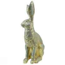 Prodotto Coniglietto decorativo seduto grigio oro vintage pasquale 20,5x11x37 cm