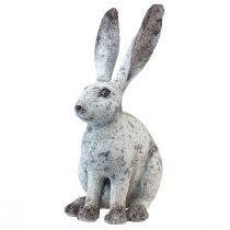 Prodotto Coniglio decorativo seduto Shabby Chic bianco Figura decorativa H46,5 cm