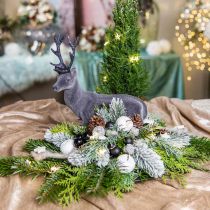 Decorativo cervo figura decorativa renna decorativa antracite H28cm