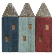 Deco Case in legno Shabby Chic Maritime Deco H14cm 3pz