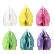 Prodotto Galline decorative in carta a nido d'ape 11×6m5×12cm 6pz