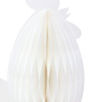 Prodotto Carta decorativa a nido d&#39;ape pollo bianco arancio 5,5×3,5×6 cm 6pz