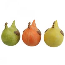 Deco Pollo Decorazioni Pasquali Colorate Verde/Giallo/Arancione 13cm 3pz