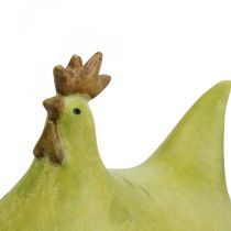 Deco Pollo Decorazioni Pasquali Colorate Verde/Giallo/Arancione 13cm 3pz