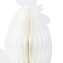 Prodotto Carta decorativa a nido d&#39;ape gallina gallina bianco arancione 7,5×4,5×8 cm 6 pz