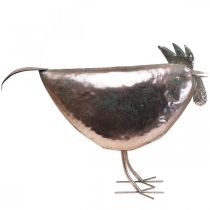 Prodotto Deco Chicken Metal Deco Metal Bird Metallic Rosé 51×16×36cm