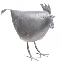 Decorazione in metallo pollo decorativo uccello in metallo zinco 51 cm × 16 cm × 36 cm