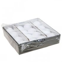 Prodotto Candele a sfera bianche, decorazione da tavola di alta qualità, illuminazione d'atmosfera per matrimoni, Avvento, Ø60mm, set da 16