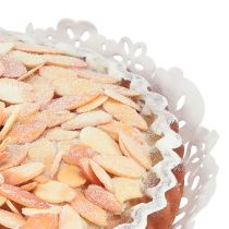 Prodotto Torta di mandorle decorativa per vetrine e pasticcerie, ingannevolmente realistica, torta finta, 19 cm