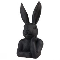 Prodotto Coniglietto pasquale decorativo Busto di coniglietto nero Decorazione pasquale 22,5 cm