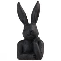 Prodotto Coniglietto pasquale decorativo Busto di coniglietto nero Decorazione pasquale 22,5 cm