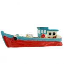 Prodotto Decorazione decorativa per tavolo marittimo blu rosso barca barca 5 cm 8 pz
