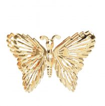 Prodotto Farfalle decorative in metallo da appendere decorazione dorata 5 cm 30 pezzi