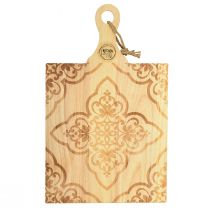Prodotto Tagliere decorativo vassoio rettangolare in legno di mango 33×29cm