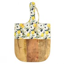 Prodotto Tagliere decorativo da appendere in legno di mango estivo 38,5×23 cm