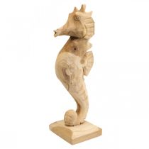 Prodotto Cavalluccio marino decorativo in legno grande, decorazione marittima H38cm