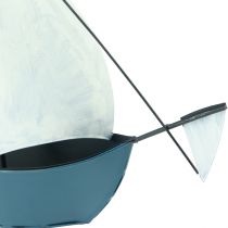 Prodotto Nave decorativa in metallo per barca a vela per decorare 32,5×10×29 cm