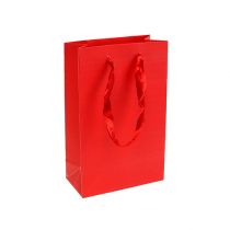 Sacchetto decorativo per regalo rosso 12cm x19cm 1pz