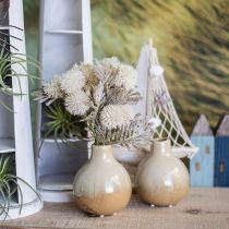 Vasi decorativi, set di vasi in ceramica sferici H10.5cm Ø9cm 3pz