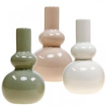 Vasi decorativi, set di vasi in ceramica sferici H16,5 cm Ø9,5 cm 3 pezzi