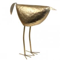 Prodotto Uccello decorativo Figura decorativa uccello decorazione in metallo dorato 46×16×39 cm