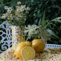 Deco decorazione da tavola estiva in ceramica limone 11 cm