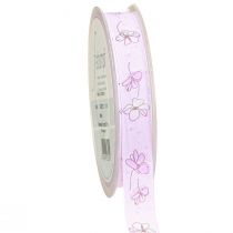 Prodotto Nastro decorativo fiori regalo primaverile nastro lilla 15mm 20m