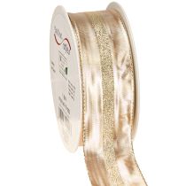Prodotto Nastro decorativo glitter oro nastro natalizio 40mm 20m