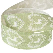 Prodotto Nastro decorativo cervo verde 40mm 20m