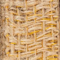 Prodotto Nastro decorativo in juta, giallo, naturale, 25 mm; nastro decorativo rustico in juta, 10 m