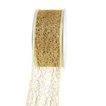 Prodotto Nastro Deco nastro a rete oro 50mm 20m