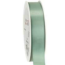 Prodotto Nastro decorativo in taffetà, nastro regalo verde salvia 25 mm 50 m
