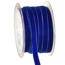Prodotto Nastro decorativo Velluto nastro velluto blu 10mm 20m