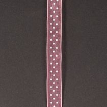 Prodotto Nastro regalo con un elegante motivo a pois, ideale per confezioni festive, largo 1,5 cm e lungo 20 m.