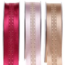 Nastro decorativo con motivo a strisce 25mm 20m