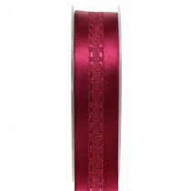 Nastro regalo per la decorazione con motivo a strisce Erika 25mm 20m