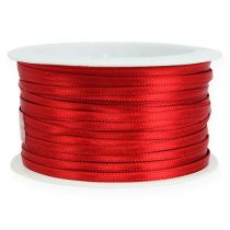 Prodotto Nastro decorativo in raso, nastro regalo rosso chiaro 3 mm × 50 m