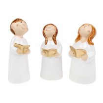 Coro per bambini Figura da decorare 11-12,5 cm bianco 6 pezzi