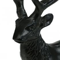 Prodotto Deco Deer Deco Renna Metallo Legno Nero H25cm