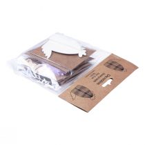 Prodotto Figure decorative Galline in carta alveolare colorata 7,5×4,5×8 cm 6pz