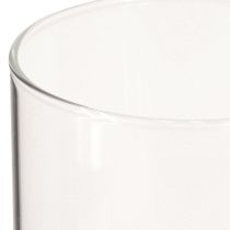 Prodotto Vetro decorativo, decorazione da tavolo, vaso per fiori incolore Ø9cm H15cm