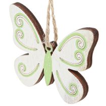 Prodotto Appendino decorativo decorazione farfalla legno verde naturale 5×6cm 12 pz